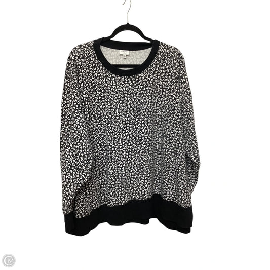 Sweatshirt Crewneck By Crown And Ivy In Black, Size: 2x