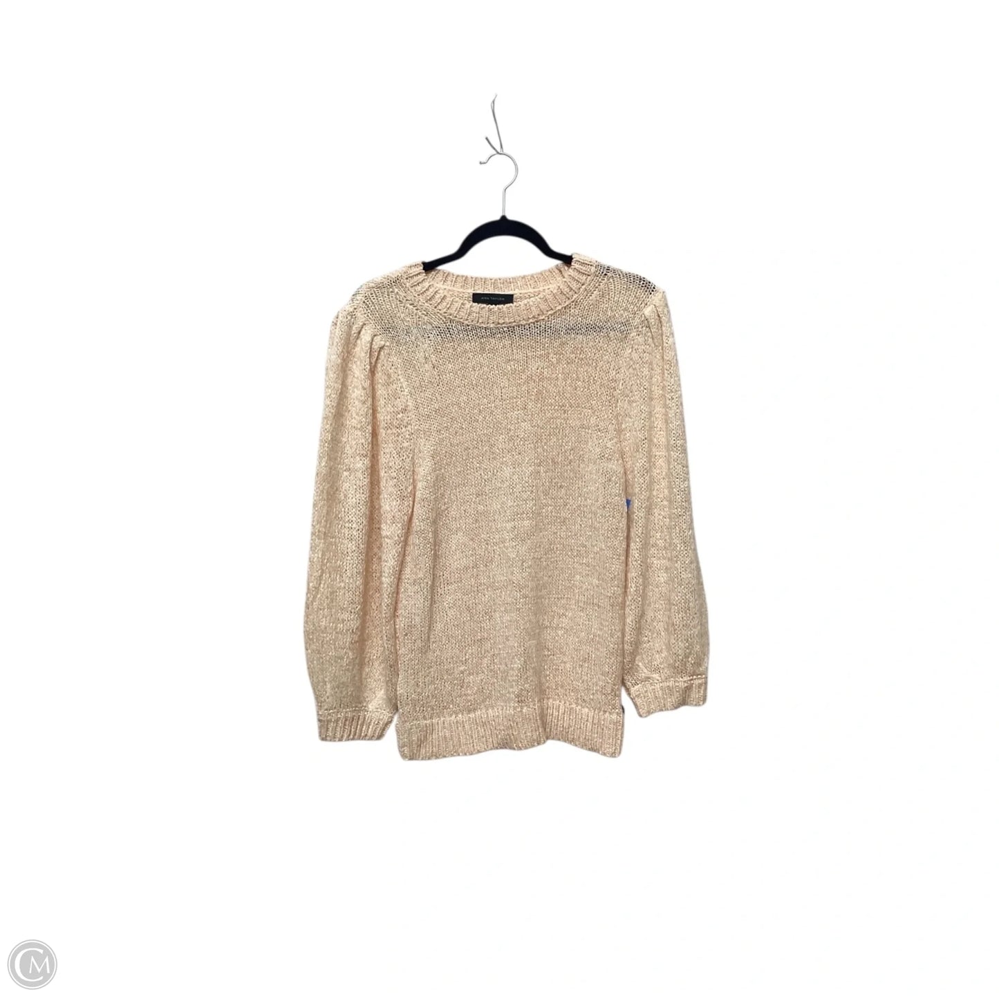 Sweater By Ann Taylor In Orange, Size: L