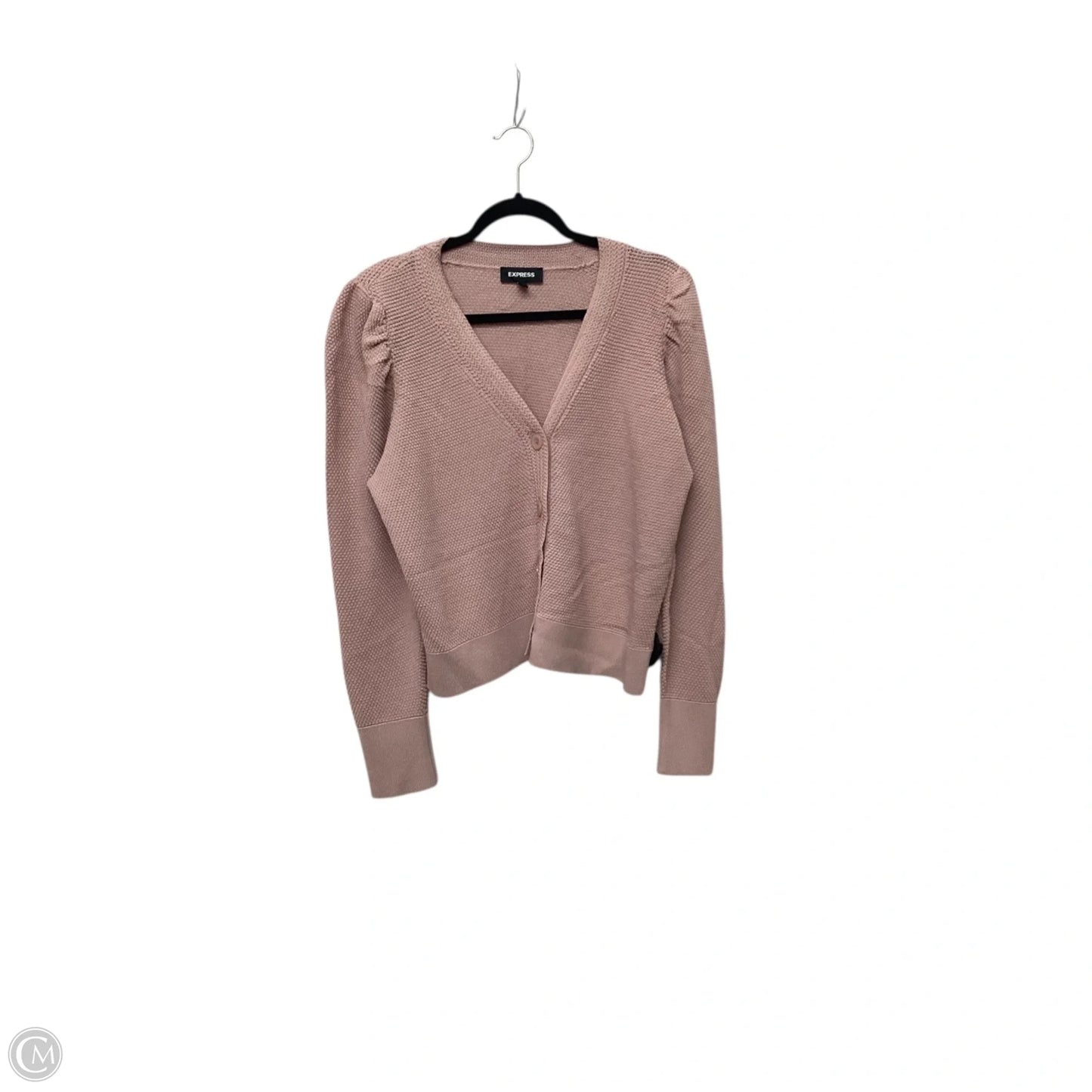 Cardigan By Express In Pink, Size: Xl