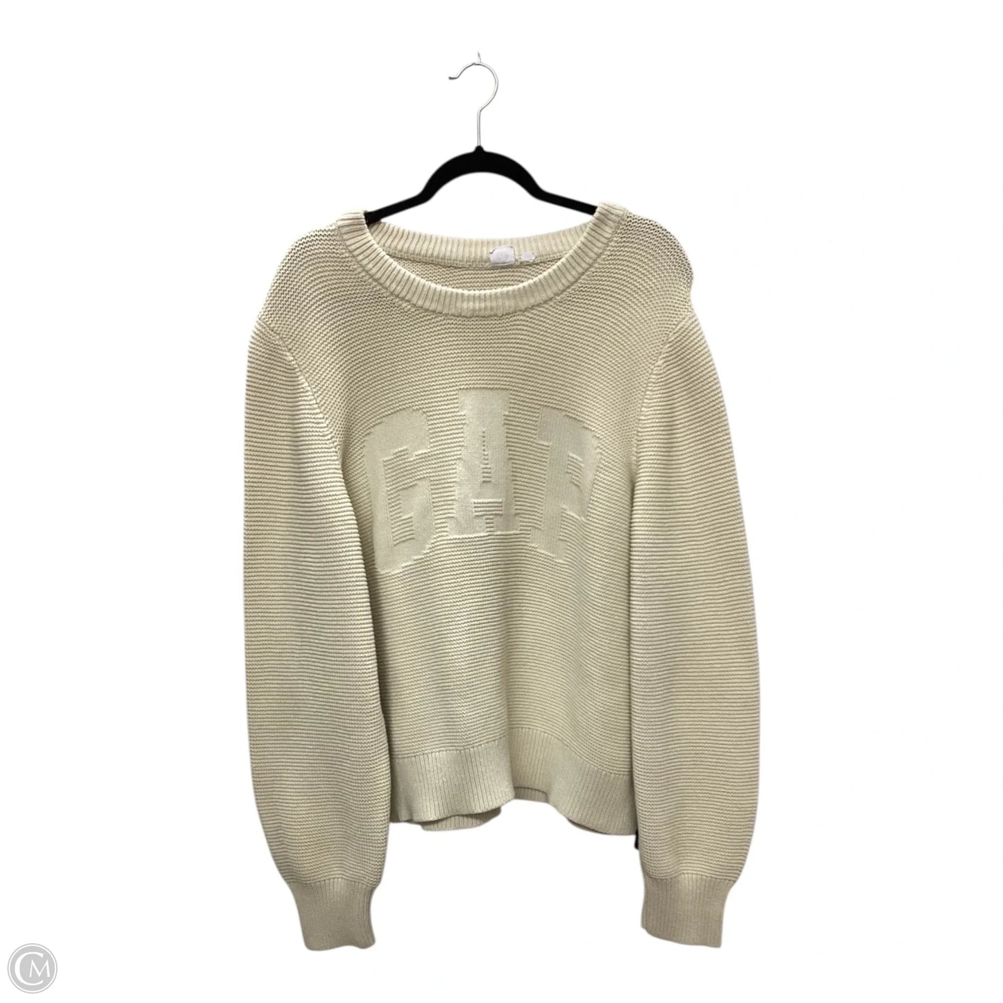 Sweater By Gap In Cream, Size: Xxl