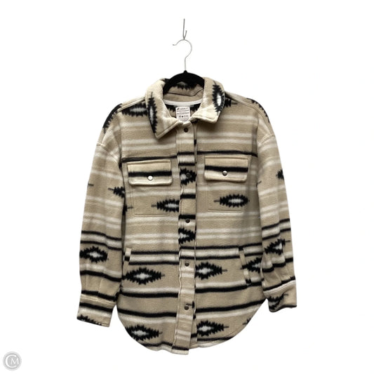 Jacket Fleece By Clothes Mentor In Brown, Size: M