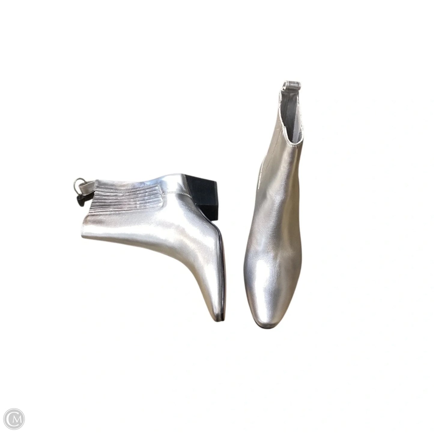 Boots Ankle Heels By J. Crew In Silver, Size: 8