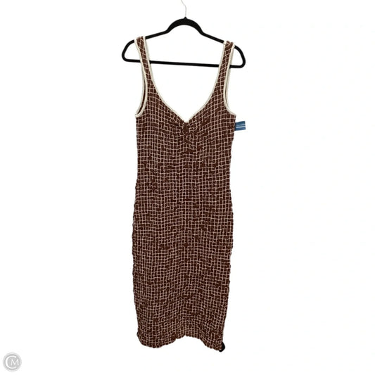 Dress Casual Maxi By Free People In Brown, Size: L