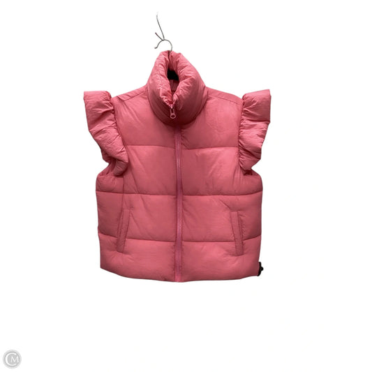Vest Puffer & Quilted By Simply Southern In Pink, Size: Xs