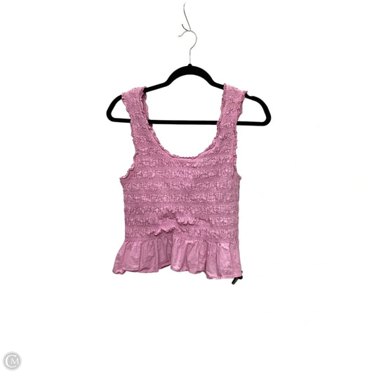Top Sleeveless By Clothes Mentor In Pink, Size: M