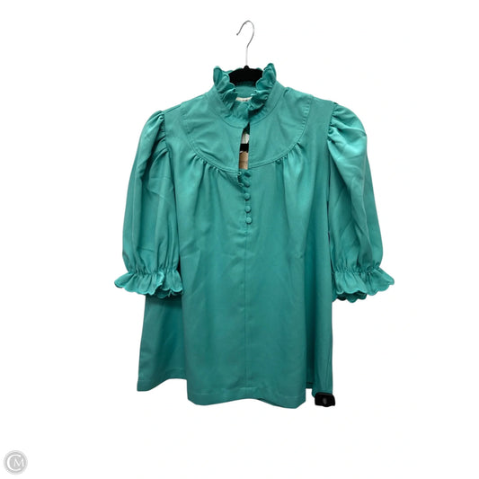 Top Short Sleeve By Umgee In Blue, Size: S