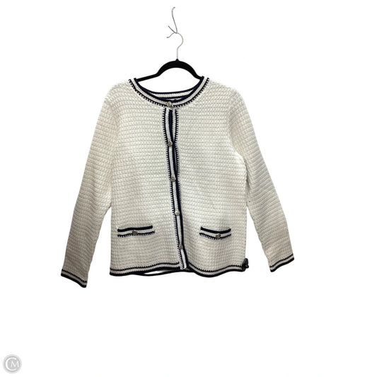 Sweater Cardigan By J. Jill In White, Size: M