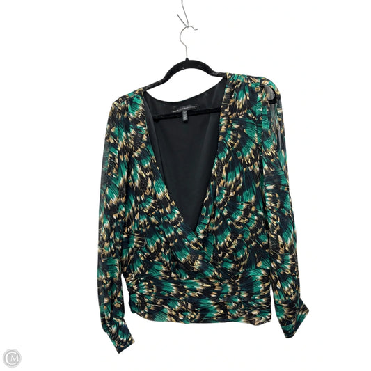 Top Long Sleeve By White House Black Market In Green, Size: Xl