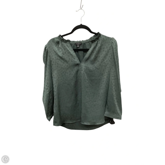 Top Long Sleeve By Current Air In Green, Size: S