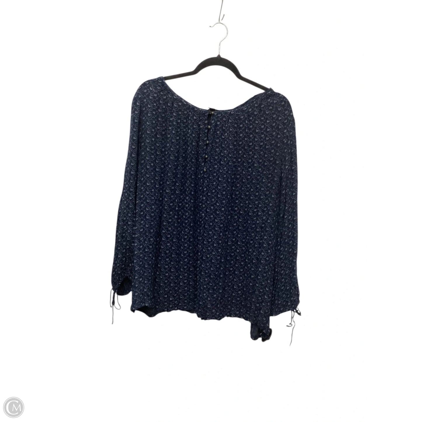 Top Long Sleeve By Lucky Brand In Navy, Size: 3x