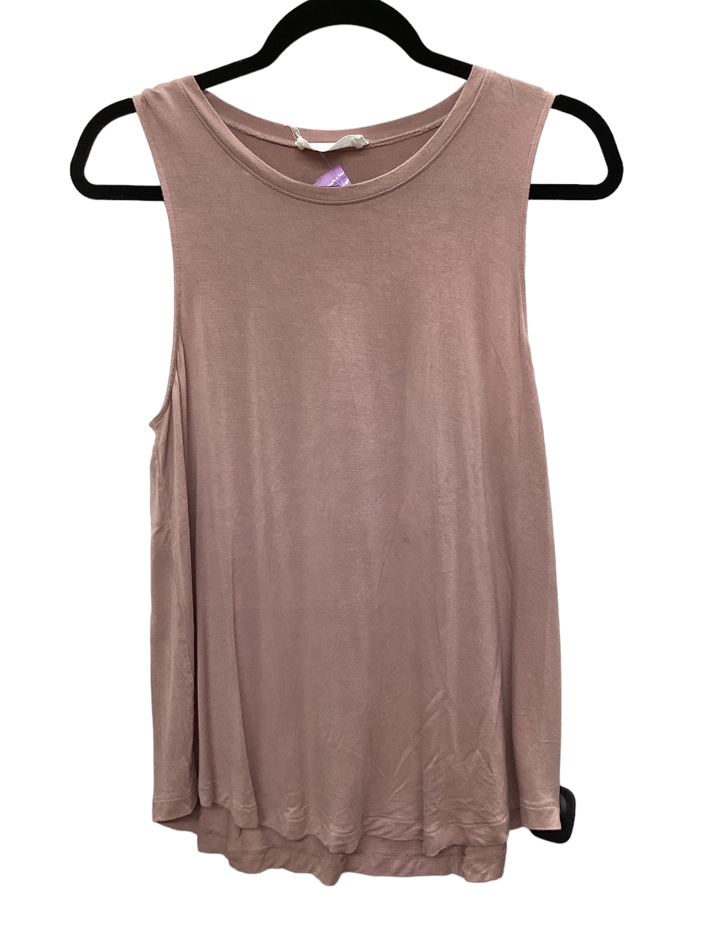 Pink Top Short Sleeve Basic Clothes Mentor, Size L