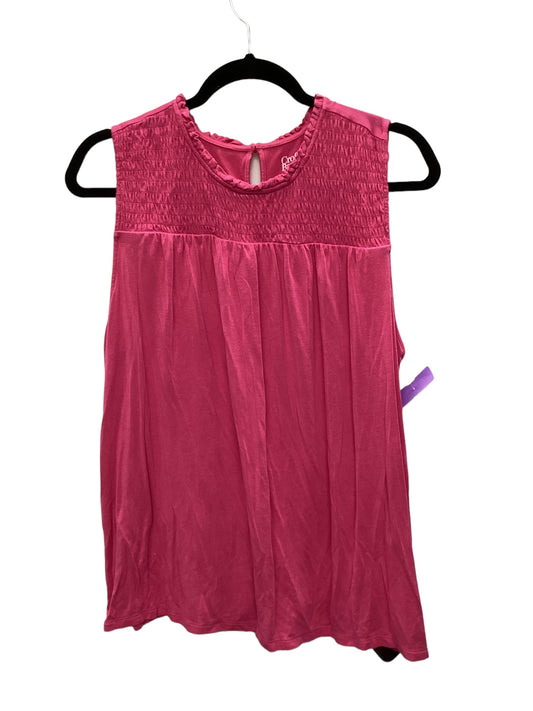 Pink Top Sleeveless Croft And Barrow, Size Xl