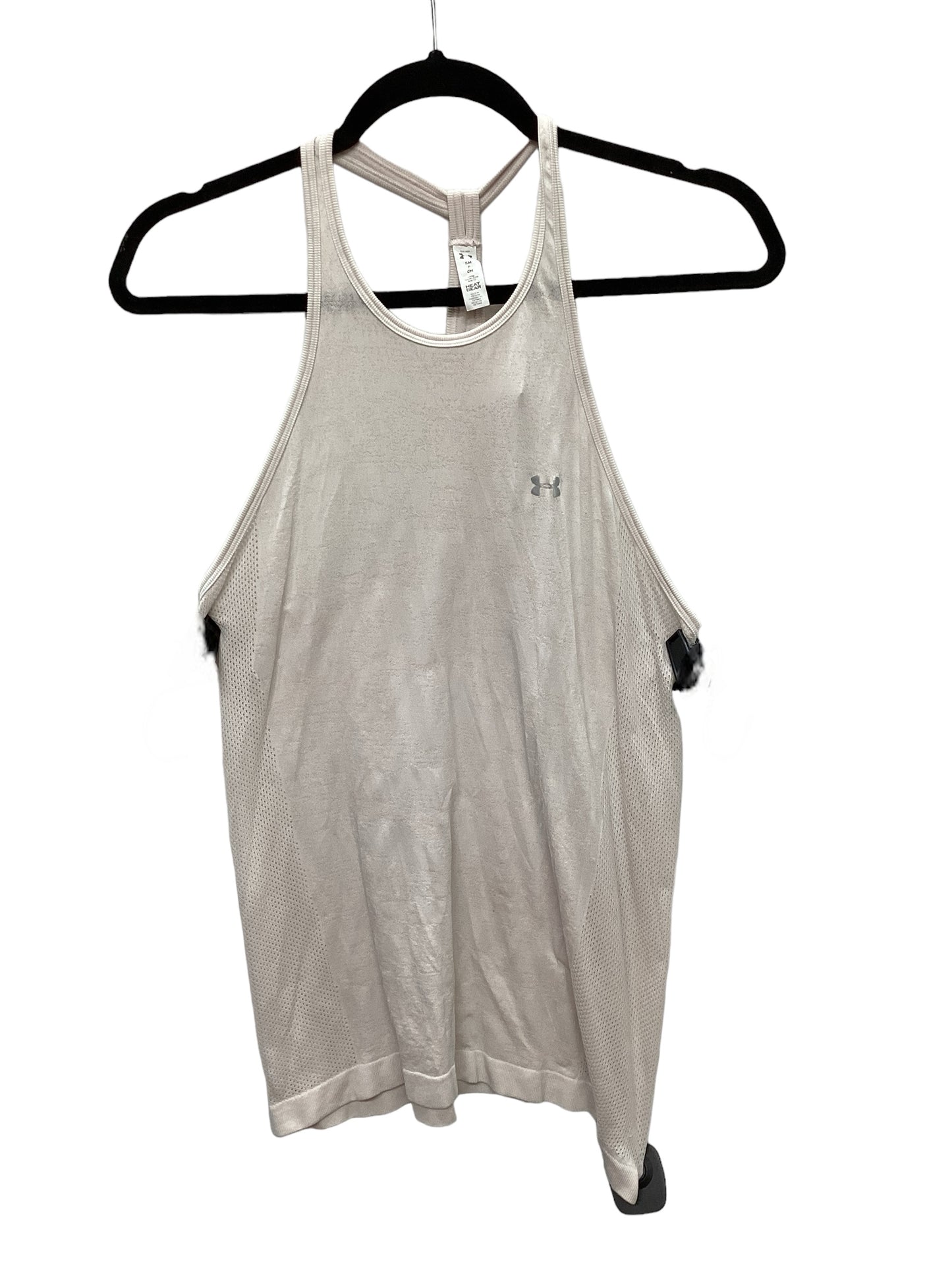 Cream Athletic Tank Top Under Armour, Size S