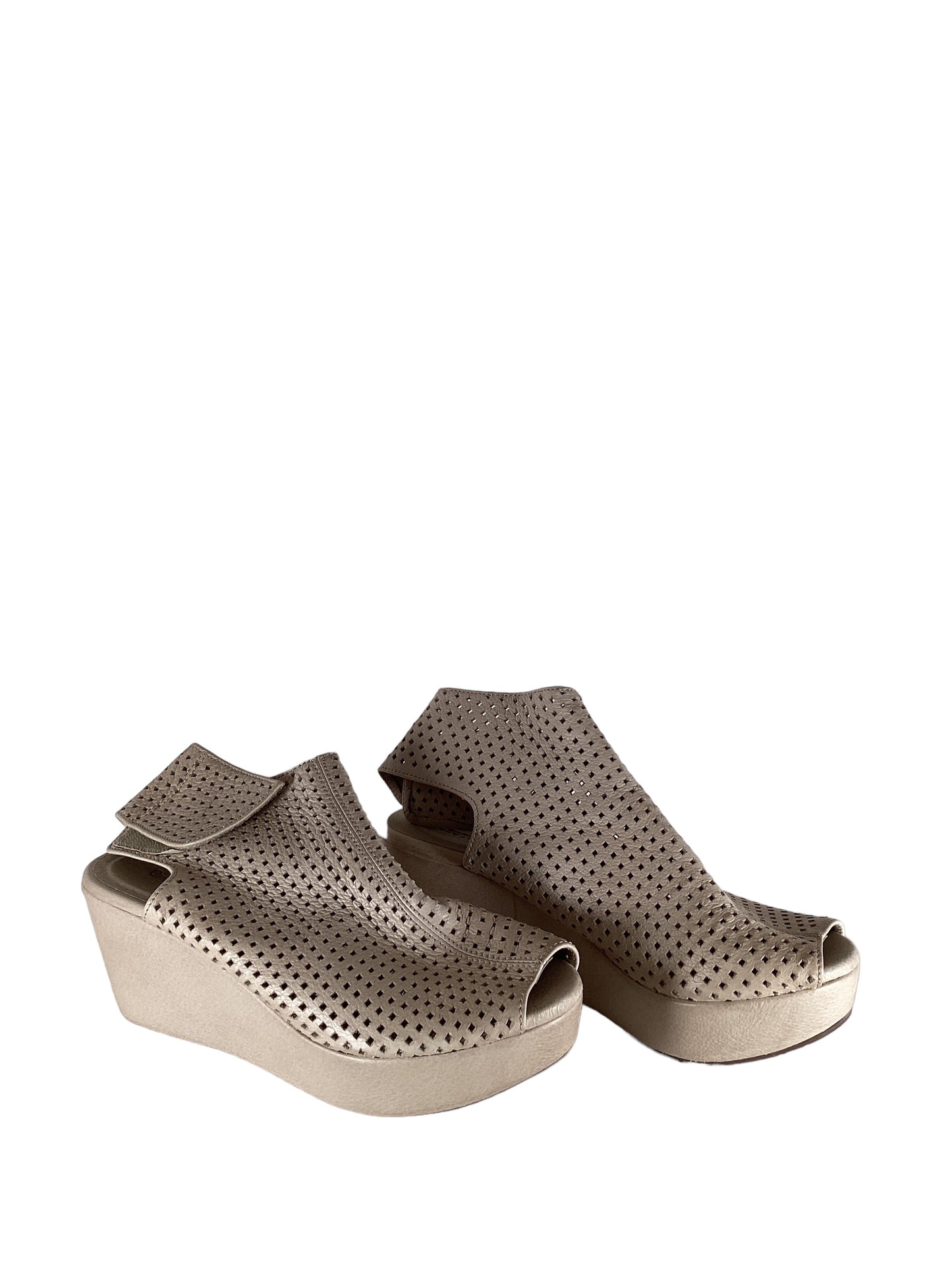 Brown Sandals Heels Wedge Clothes Mentor, Size 8