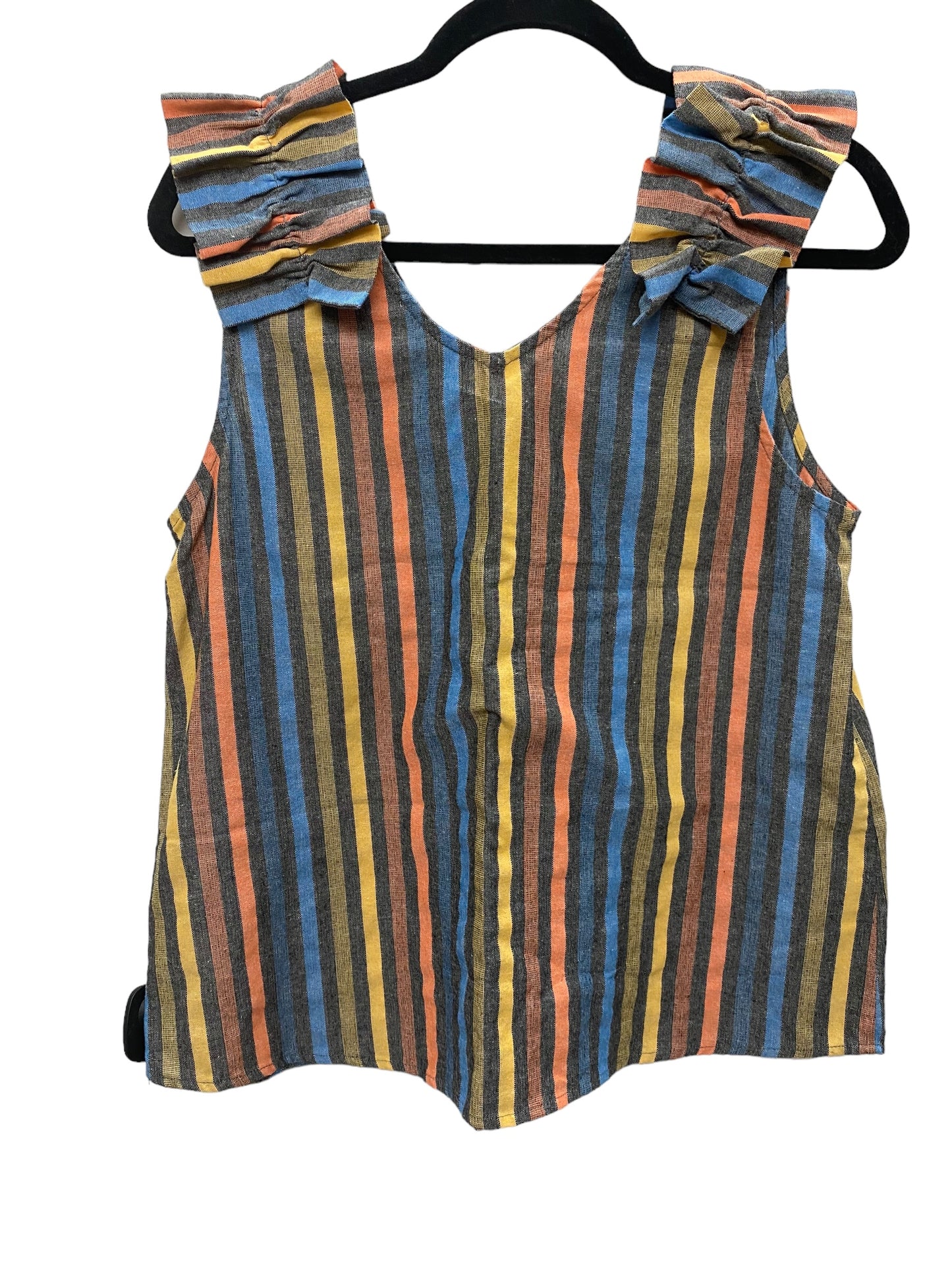 Multi-colored Top Sleeveless Entro, Size M