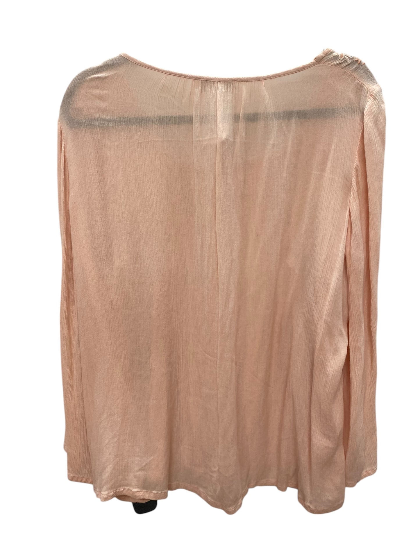 Top Long Sleeve By Haute Hippie In Pink, Size: M