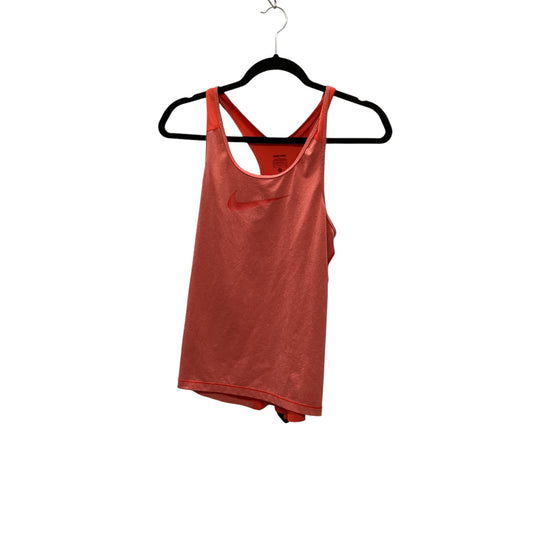 Athletic Tank Top By Nike Apparel In Orange, Size: M