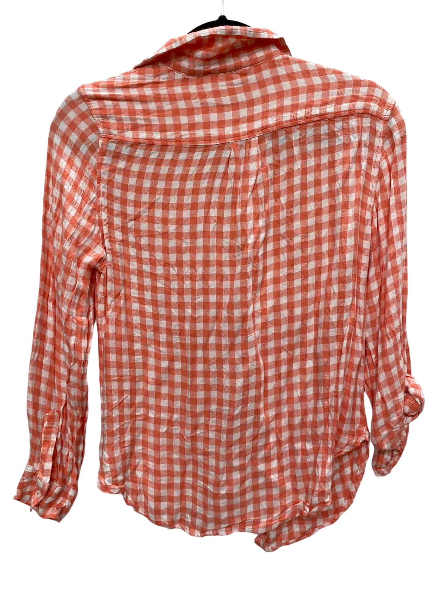 Top Long Sleeve By Laura Scott In Orange, Size: S