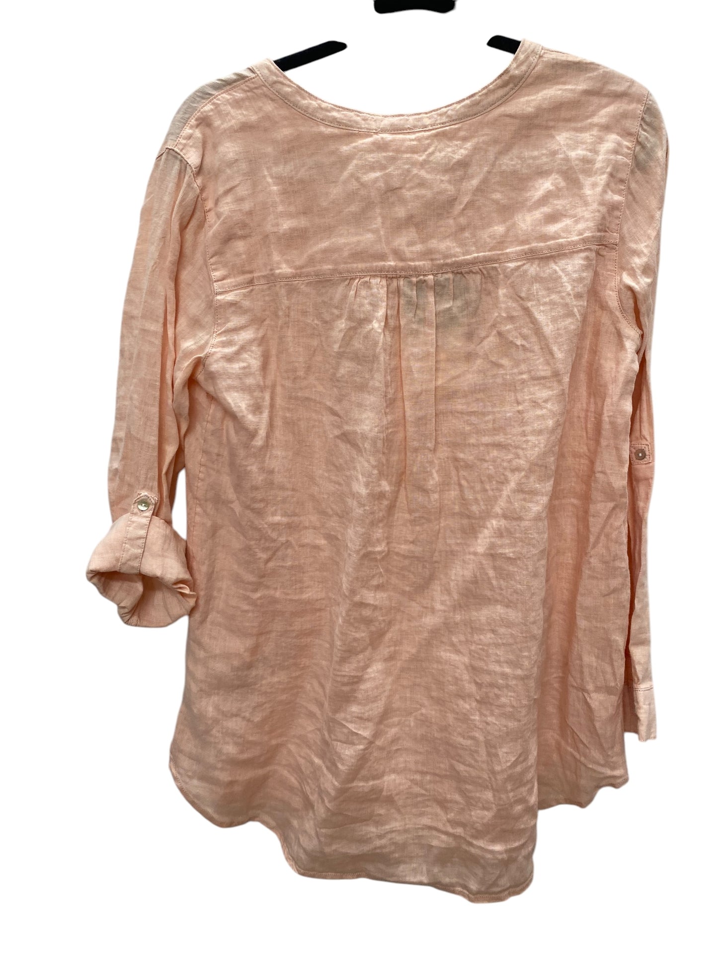 Top Long Sleeve By Sigrid Olsen In Pink, Size: M