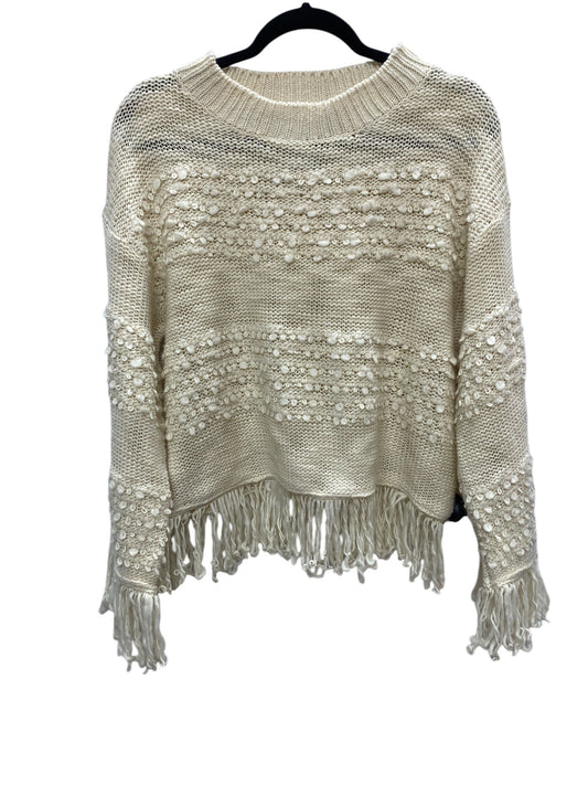 Sweater By Ellison In Cream, Size: L