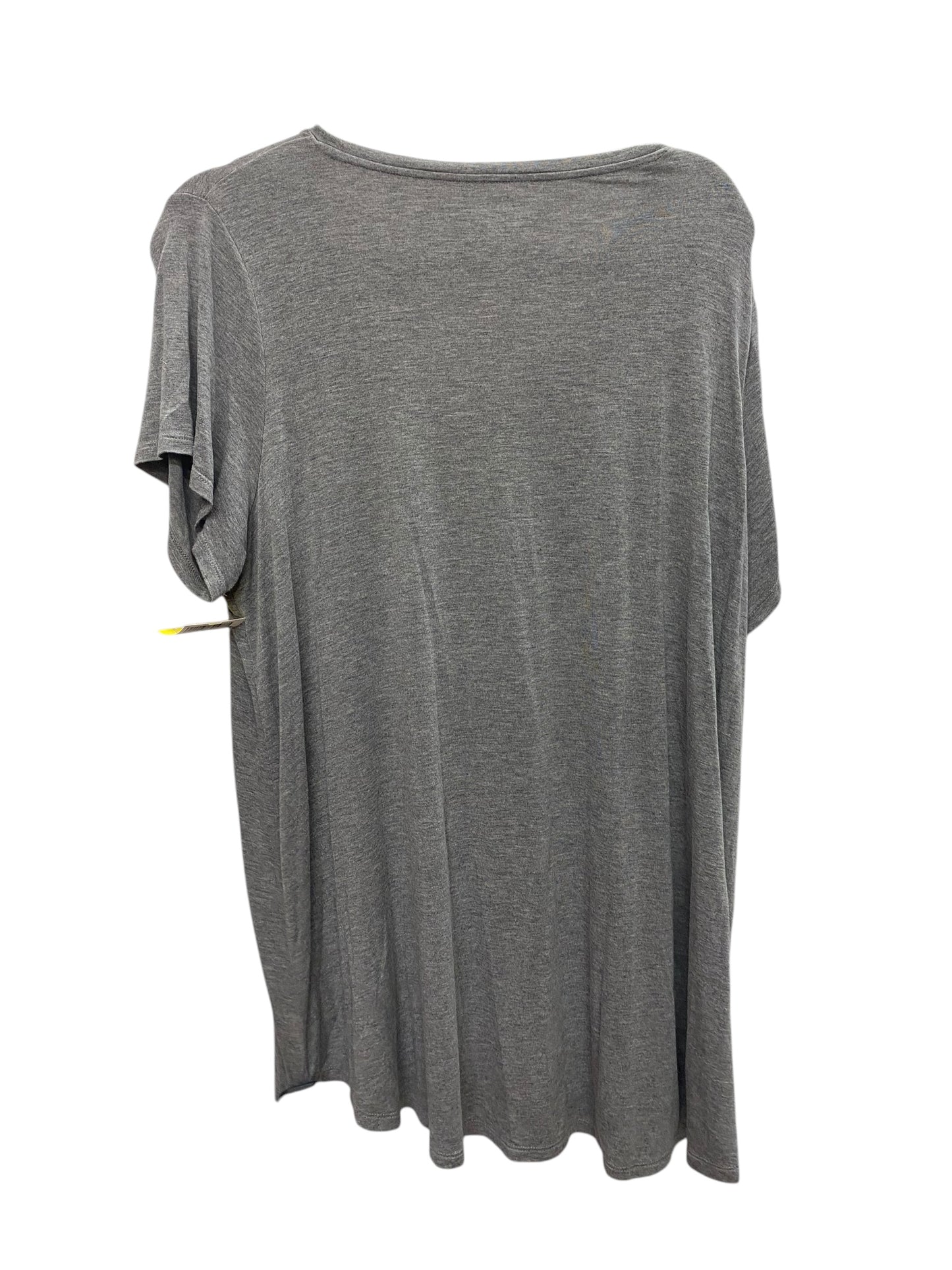 Top Short Sleeve Basic By Hue In Grey, Size: Xxl