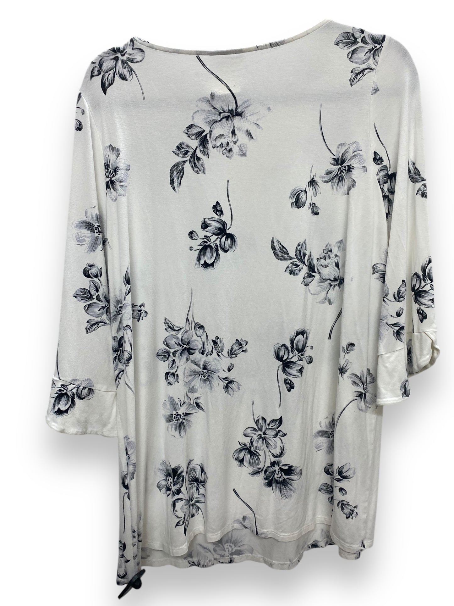 Top 3/4 Sleeve By J. Jill In Floral Print, Size: L