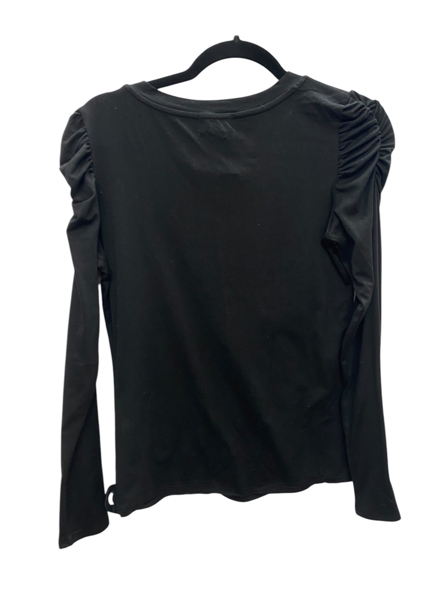 Top Long Sleeve Basic By Clothes Mentor In Black, Size: S