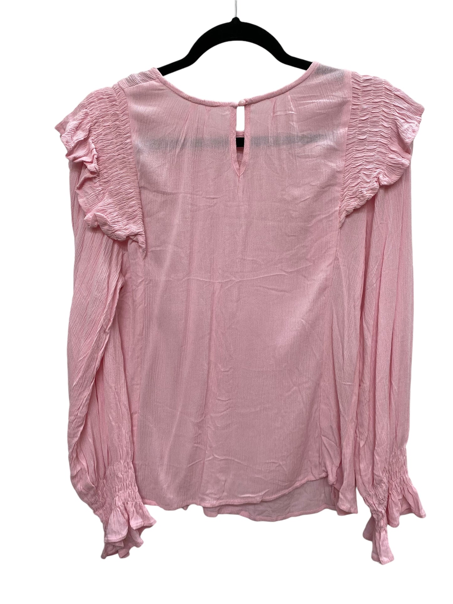 Top Long Sleeve By Cmf In Pink, Size: S