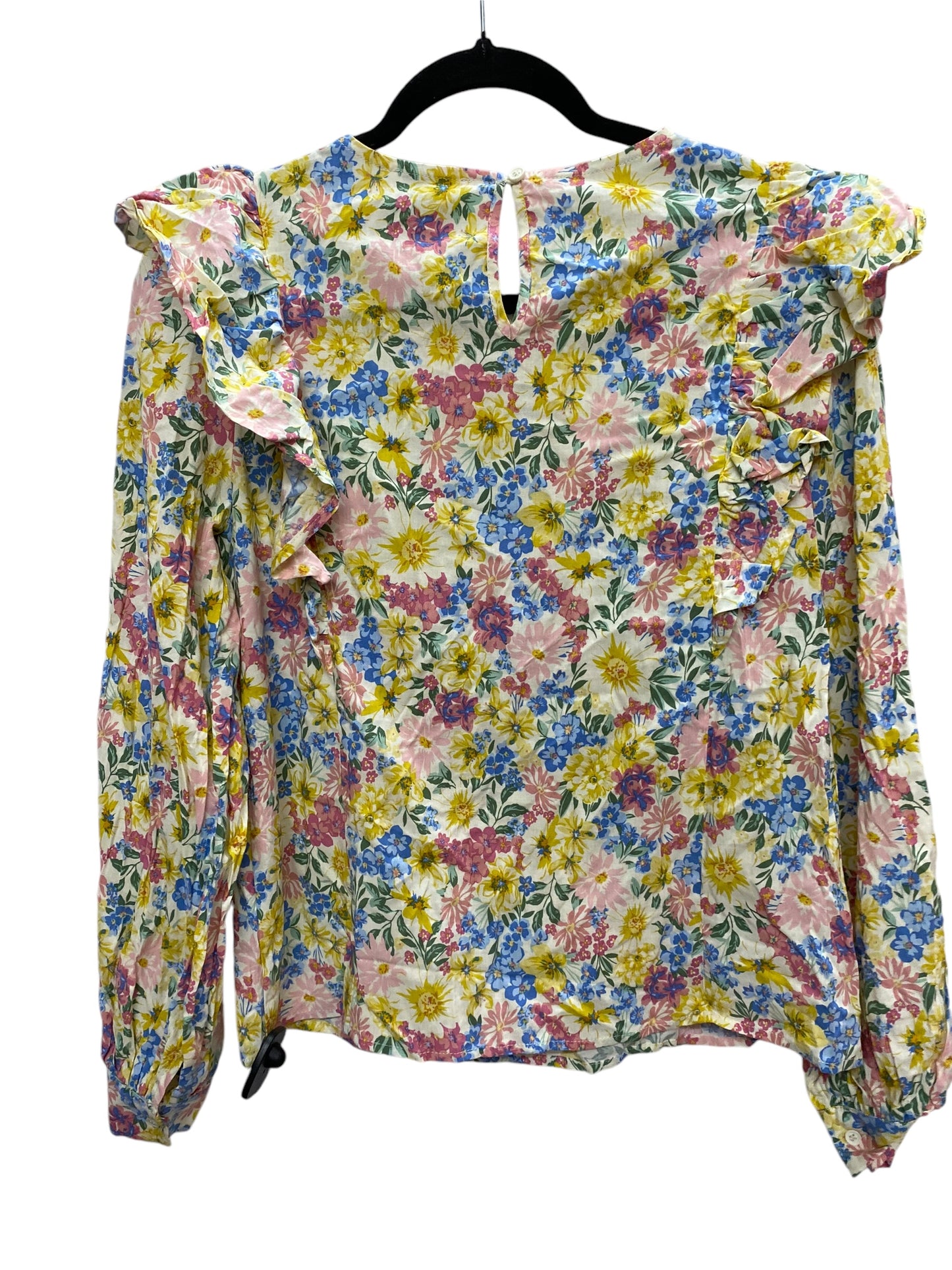 Top Long Sleeve By Clothes Mentor In Floral Print, Size: S