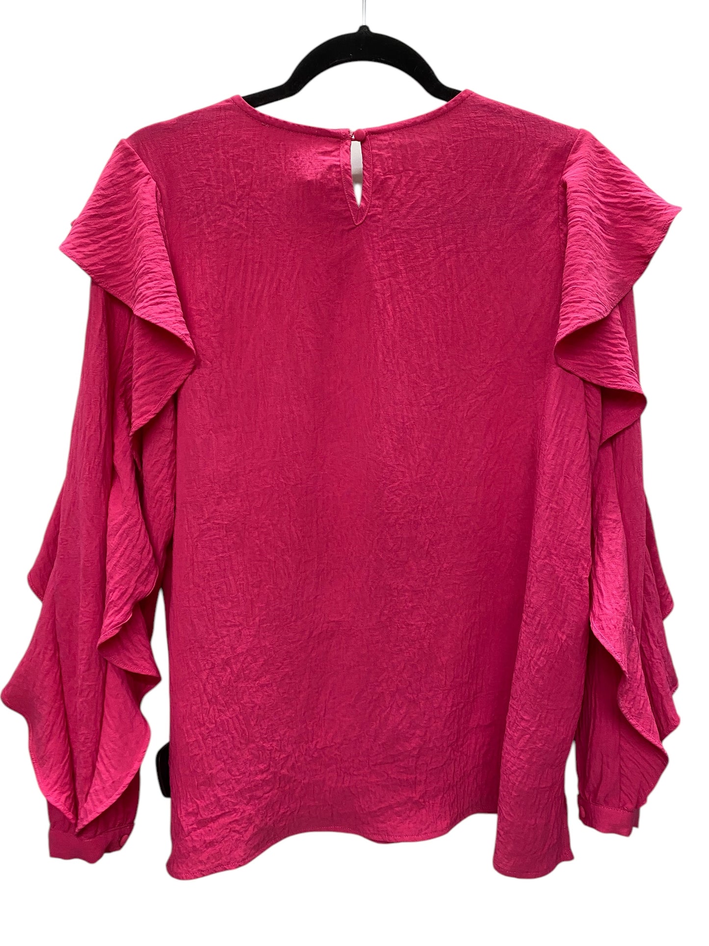 Top Long Sleeve By Oddi In Pink, Size: S