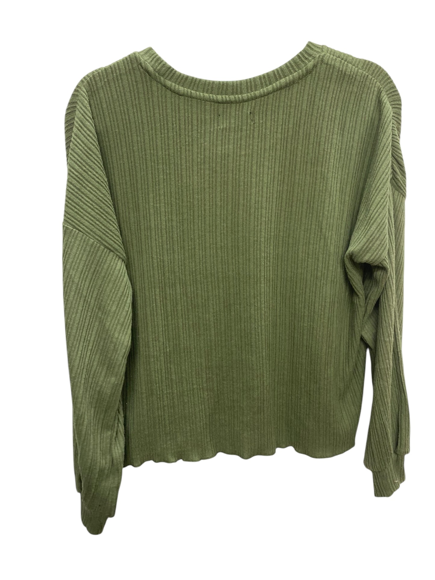 Top Long Sleeve Basic By Clothes Mentor In Green, Size: L