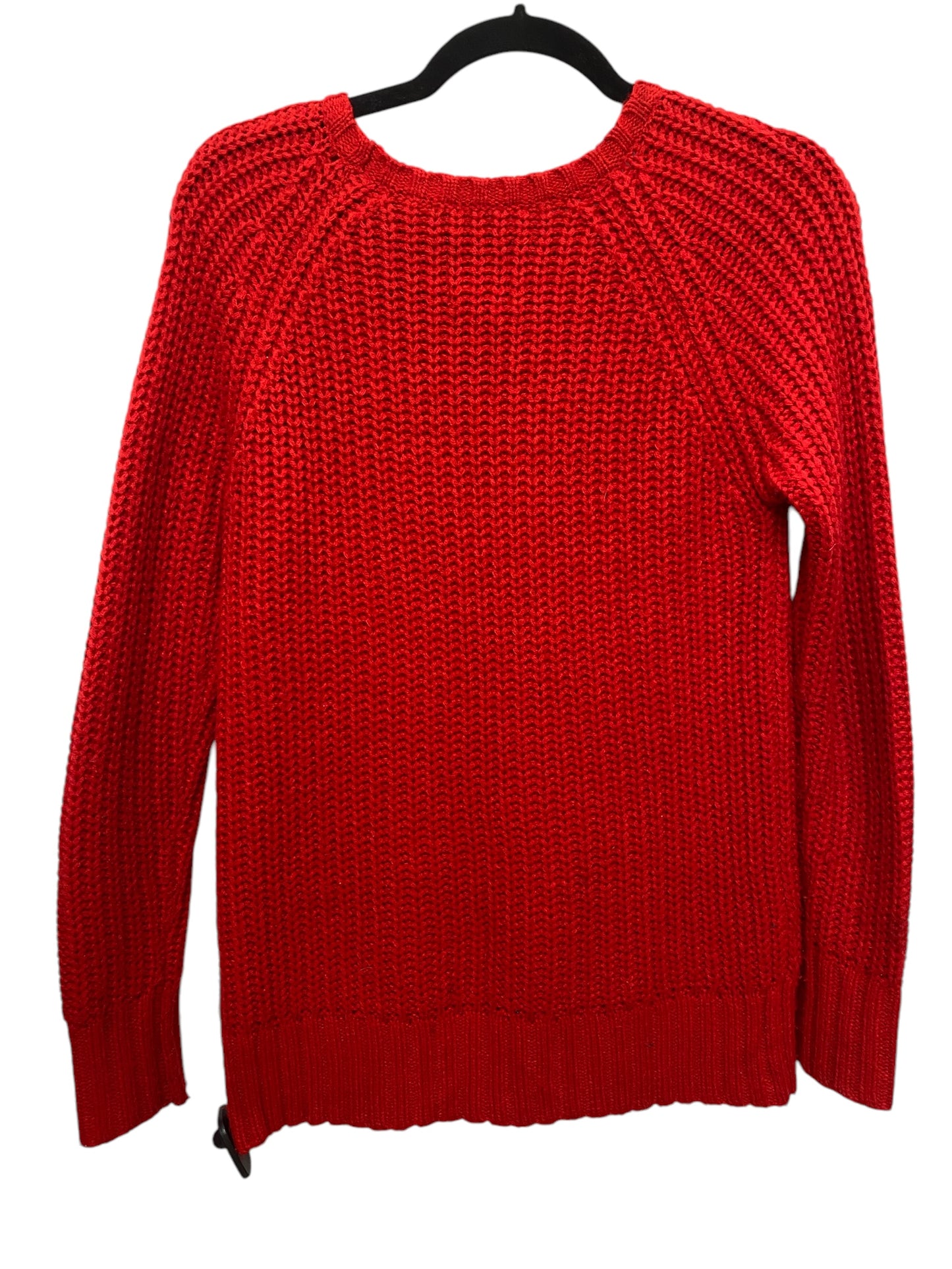 Sweater By American Eagle In Red, Size: Xs