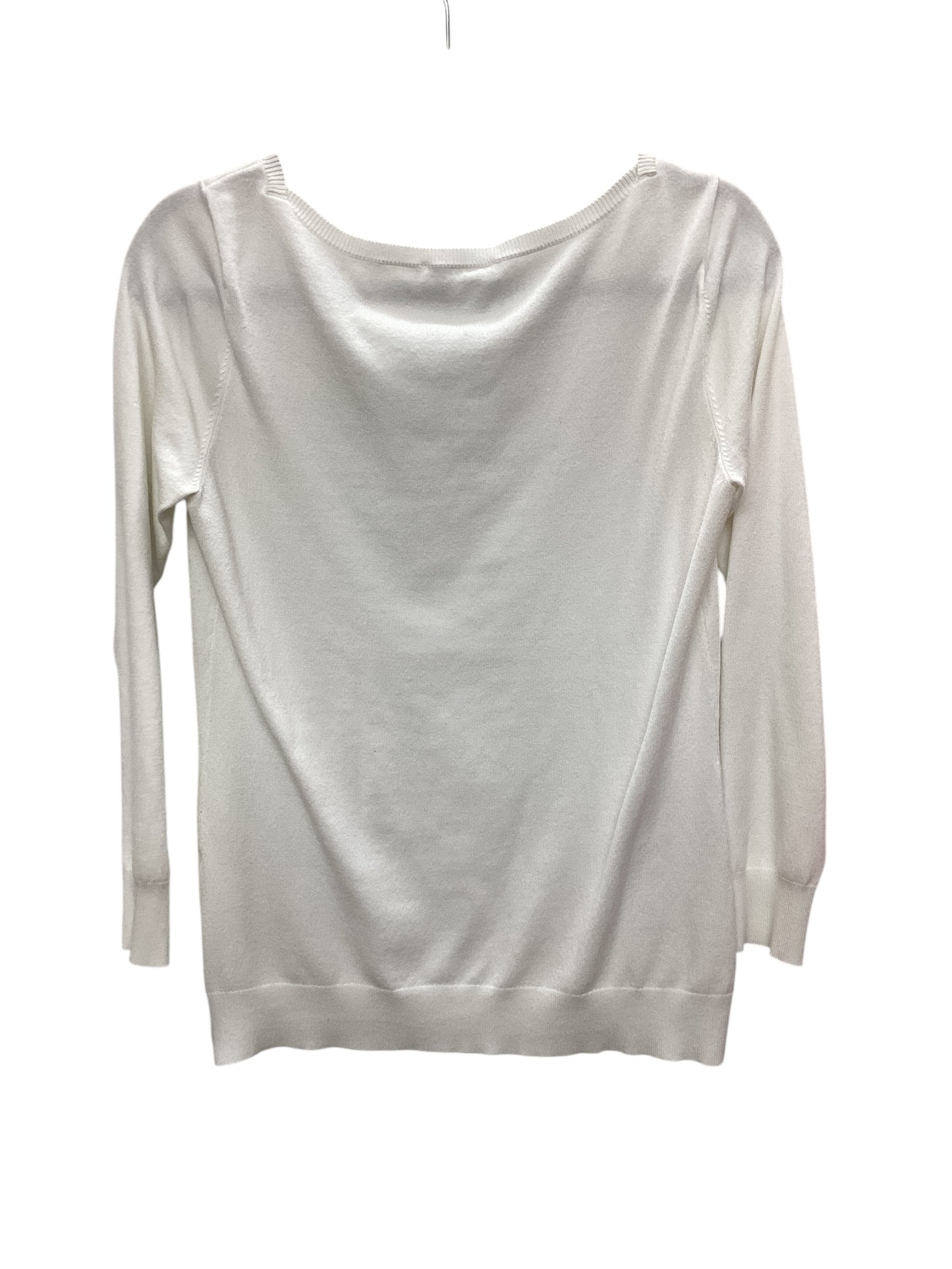 Top Long Sleeve By Clothes Mentor In White, Size: M