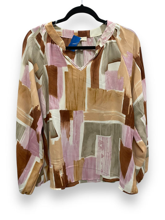 Top Long Sleeve By Entro In Multi-colored, Size: S