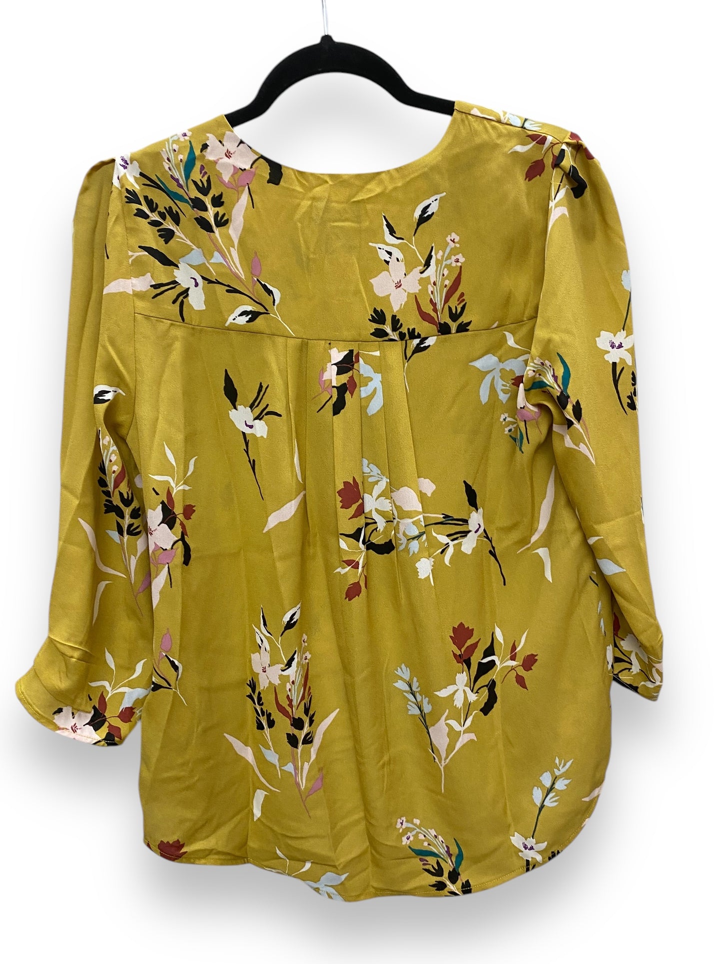 Top Long Sleeve By Dr2 In Yellow, Size: M