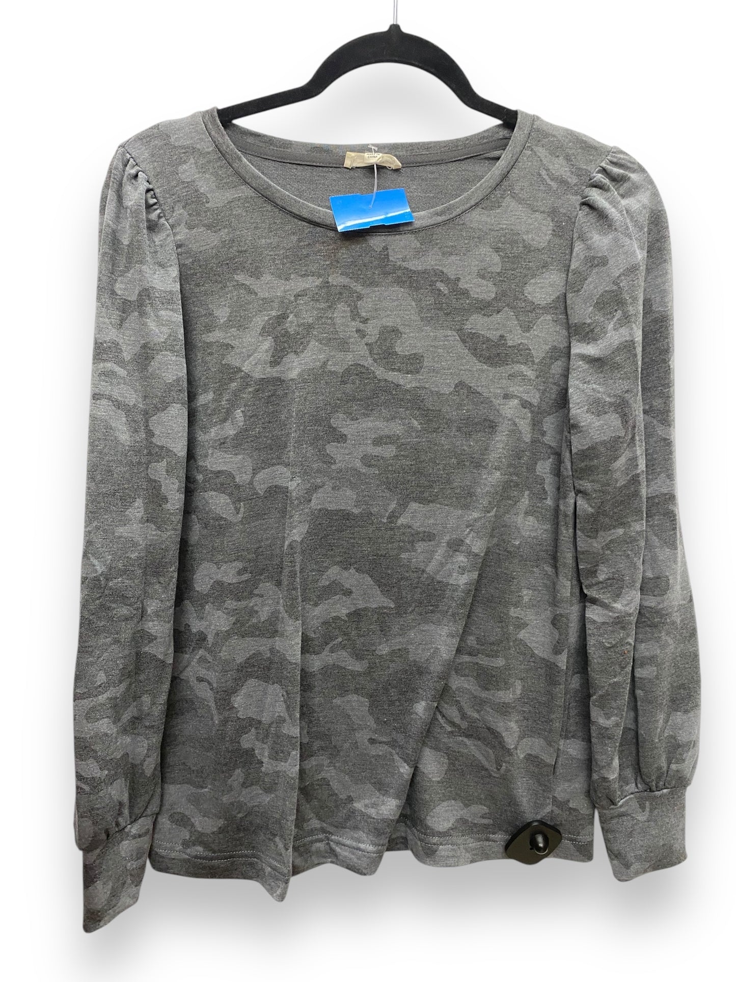 Top Long Sleeve Basic By Jane And Delancey In Grey, Size: S