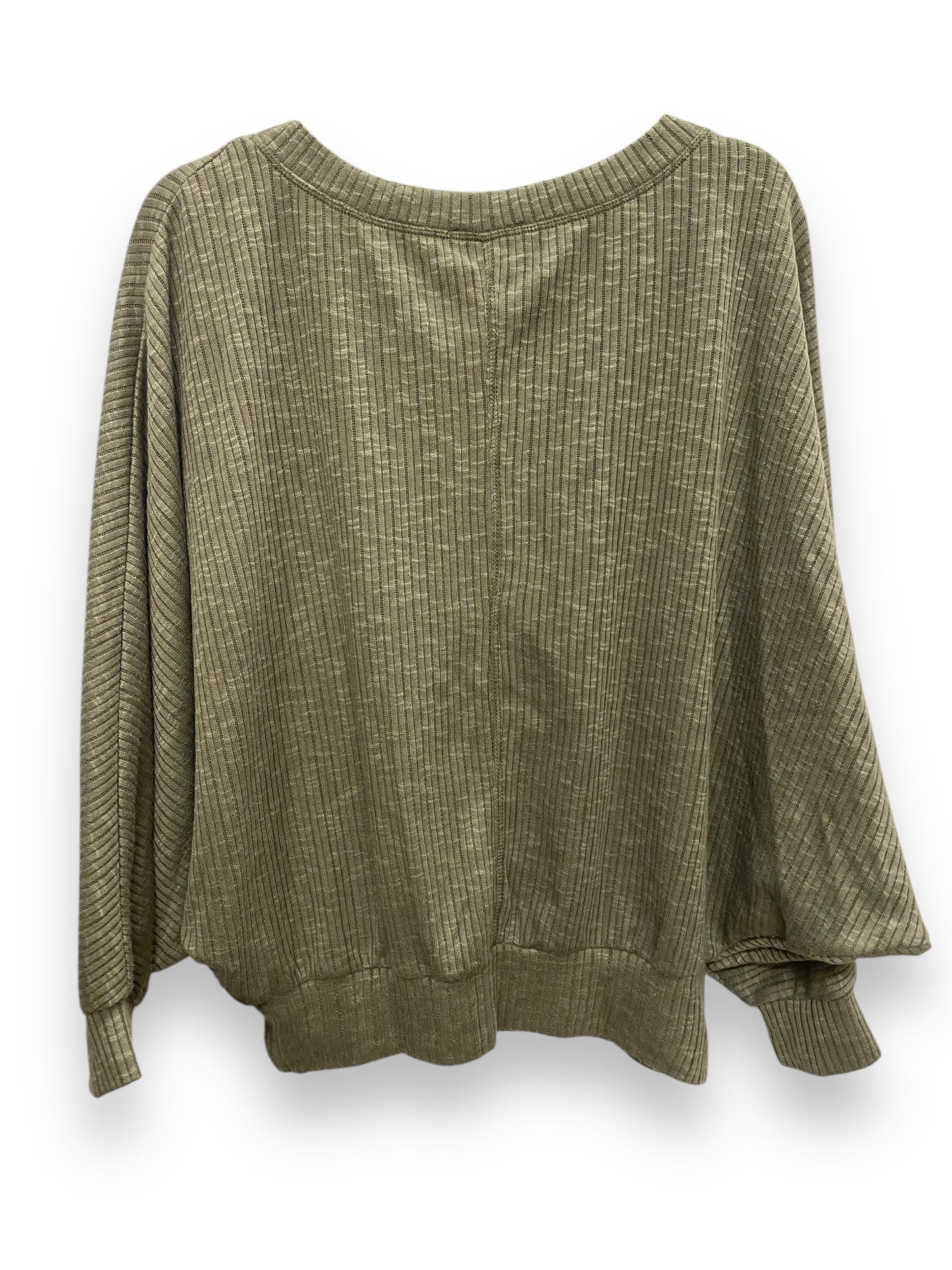 Top Long Sleeve By L Love In Green, Size: S