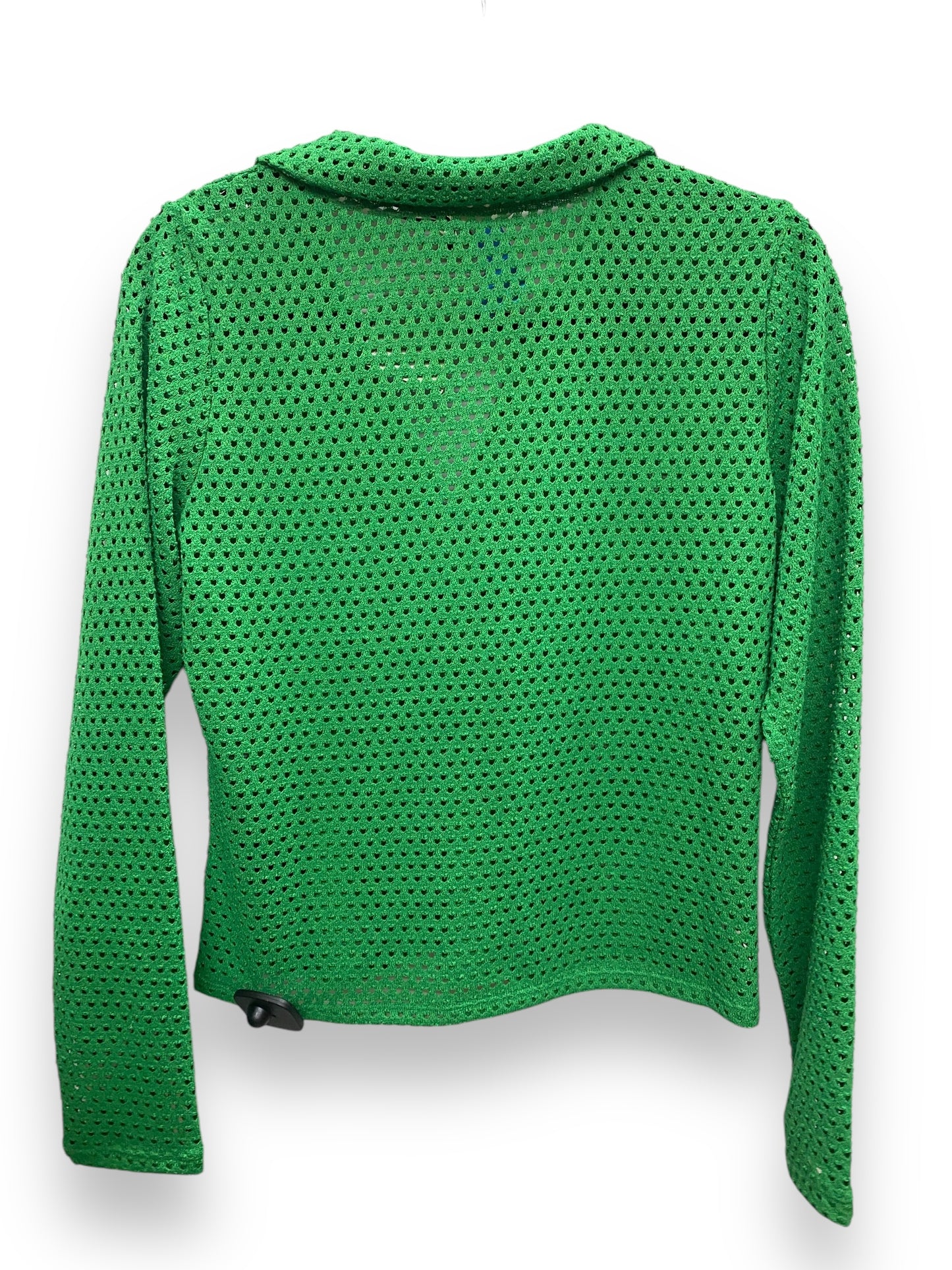 Top Long Sleeve By H&m In Green, Size: M