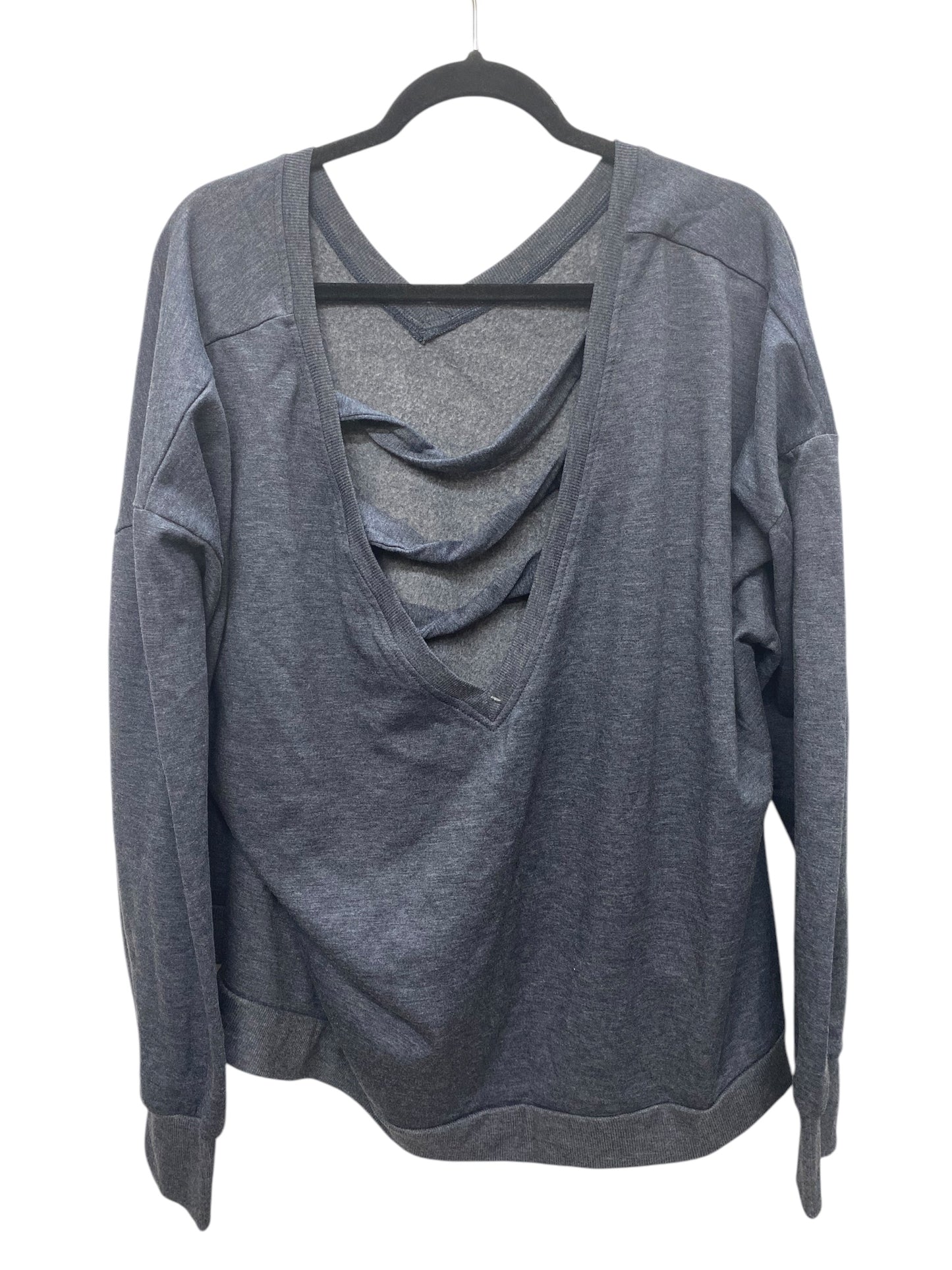 Top Long Sleeve By Clothes Mentor In Grey, Size: 2x