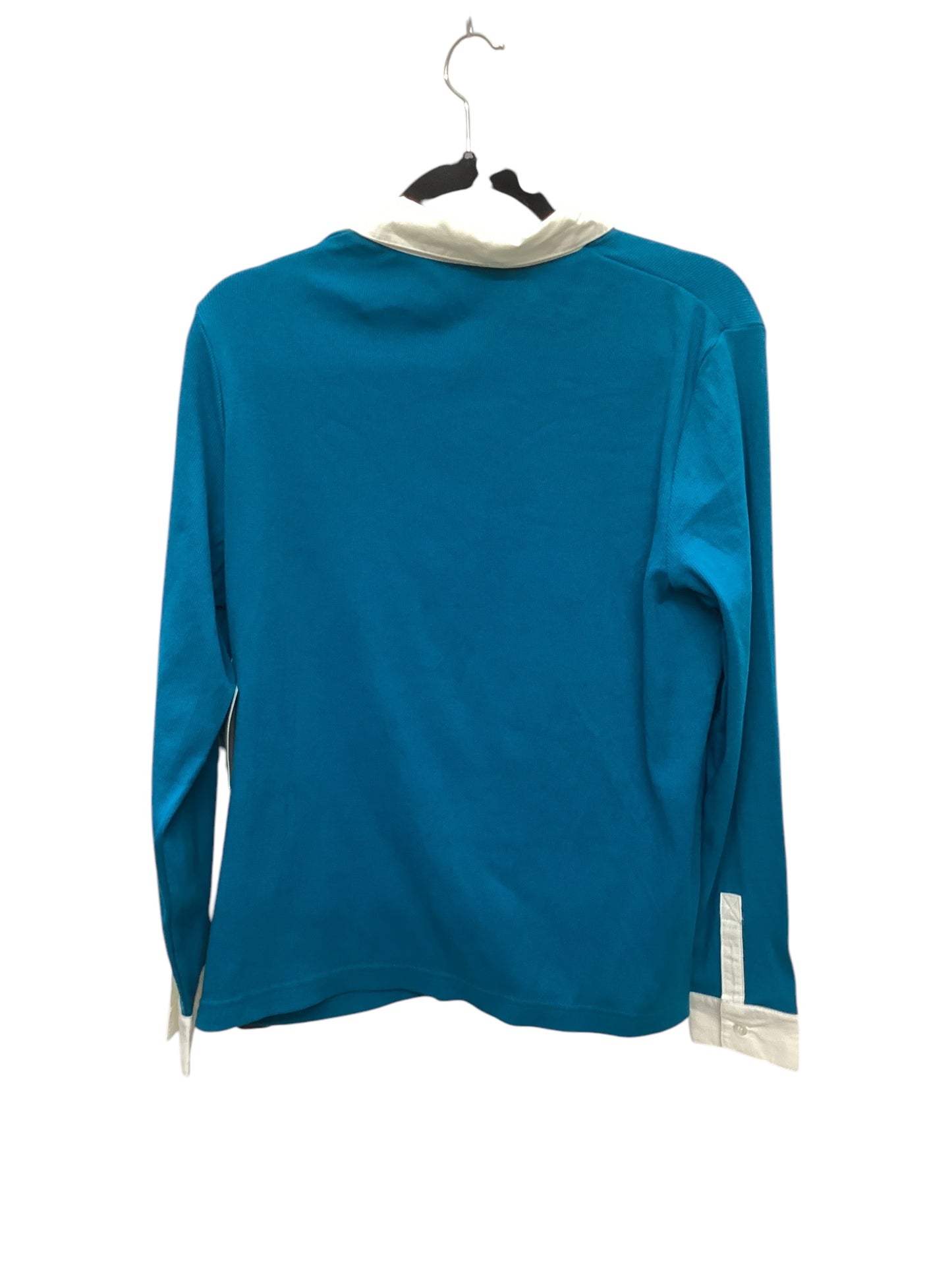 Top Long Sleeve By Breckenridge In Blue, Size: L