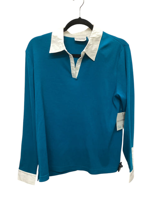 Top Long Sleeve By Breckenridge In Blue, Size: L