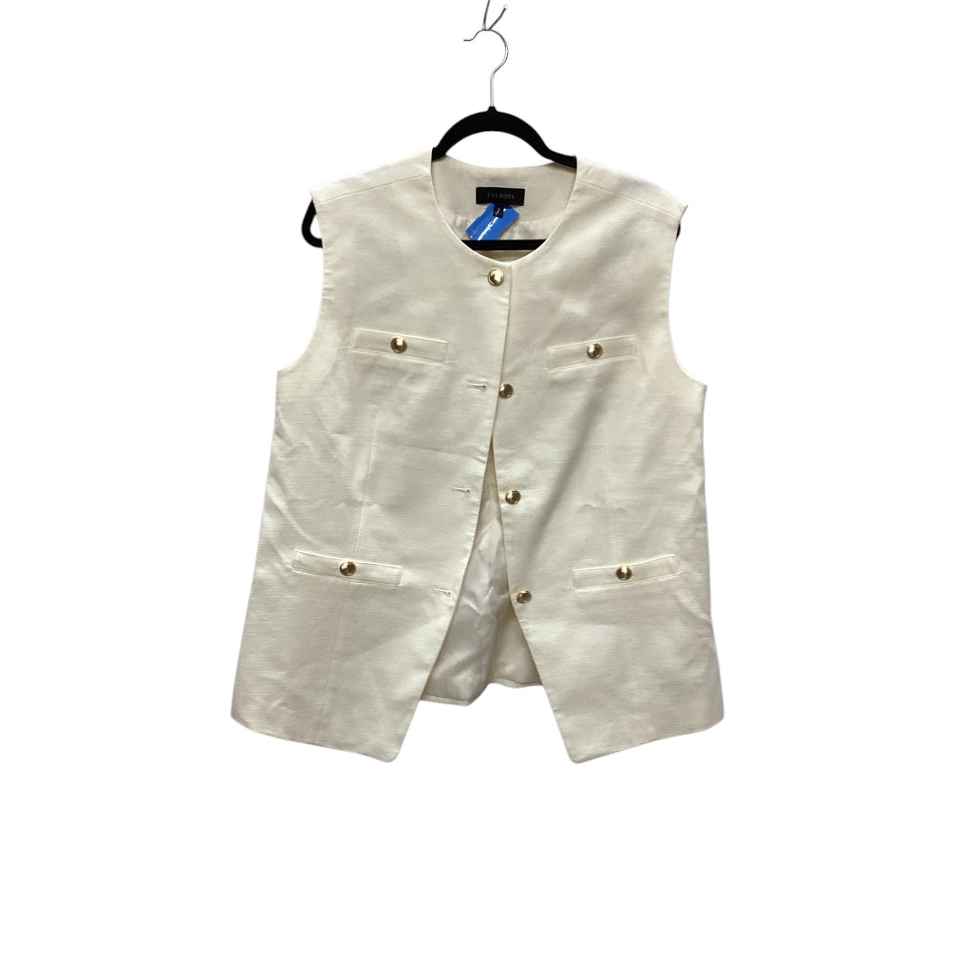 Vest Other By Talbots In Cream, Size: L