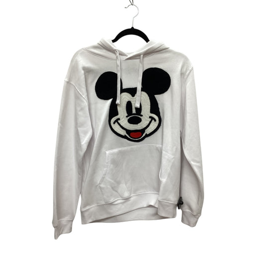 Sweatshirt Hoodie By Disney Store In White, Size: M