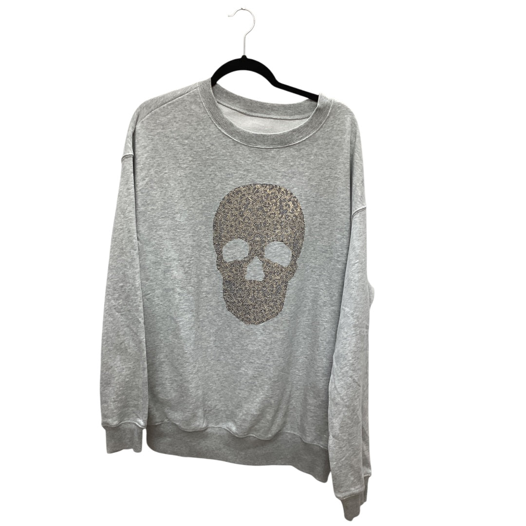 Sweatshirt Crewneck By Cmf In Grey, Size: L