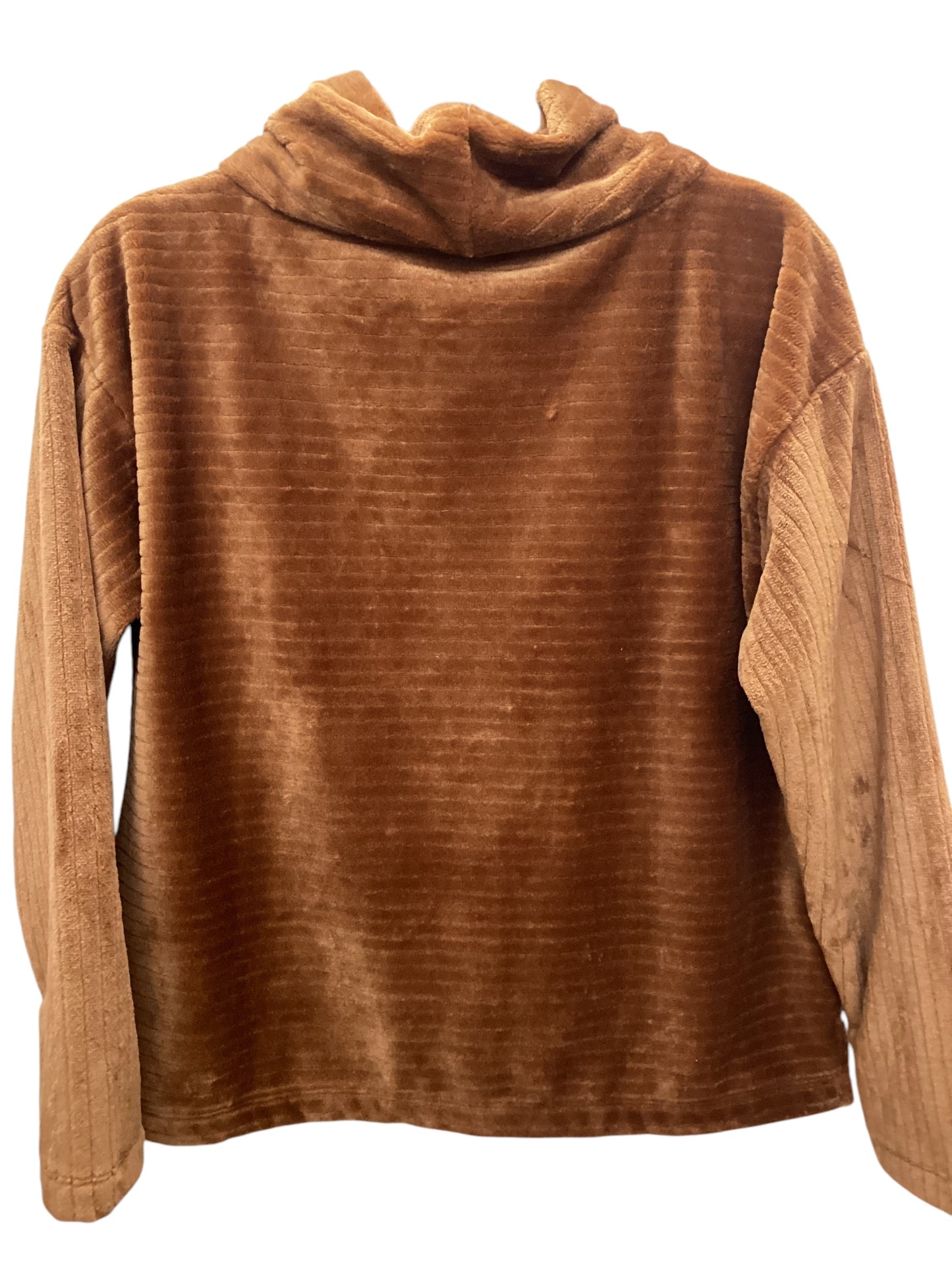 Top Long Sleeve By Loft In Brown, Size: S