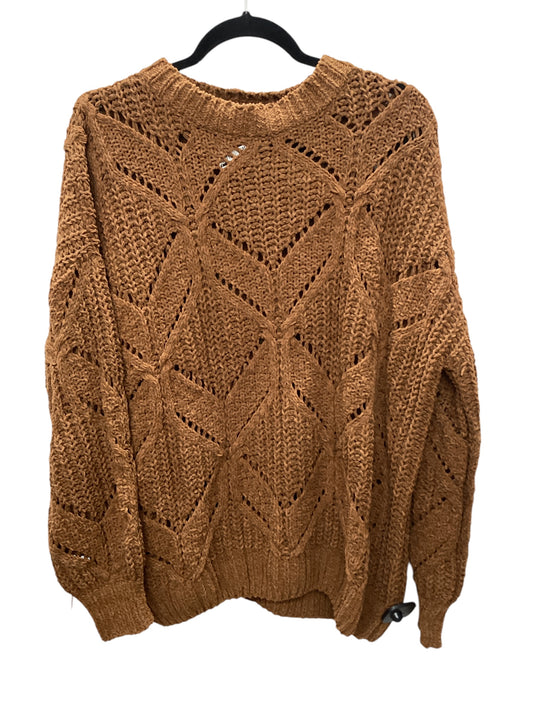 Sweater By Clothes Mentor In Brown, Size: S