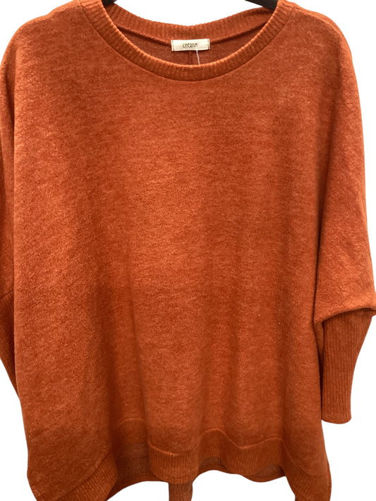 Top Long Sleeve By Cherish In Orange, Size: S