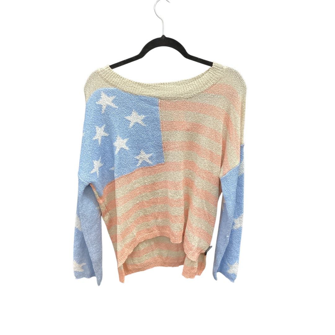 Top Long Sleeve By Pol In Multi-colored, Size: L