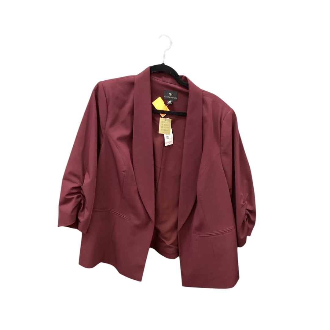 Blazer By Worthington In Red, Size: 2x