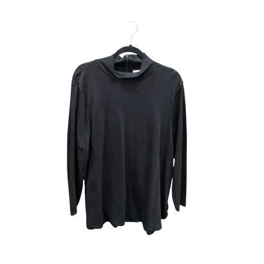 Top Long Sleeve Basic By Chicos In Black, Size: 4